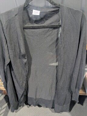 Cielo Black Women's Lightweight Open-Front Cardigan